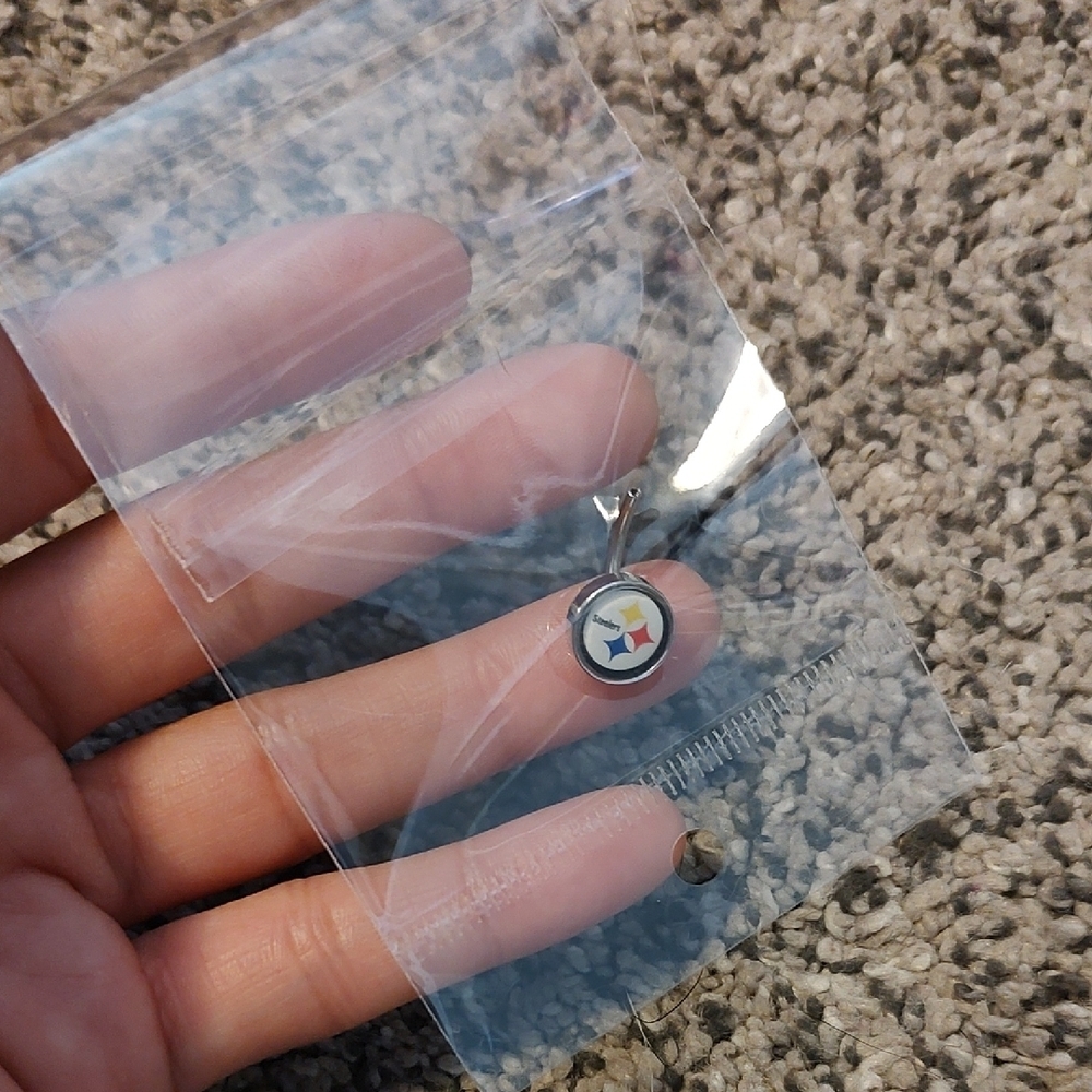 Pittsburgh Steelers Logo Belly Button Ring